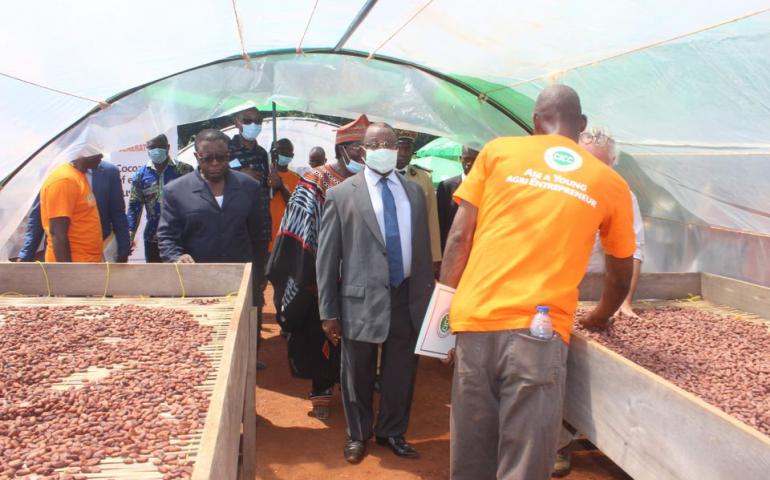 Inauguration du Centre d’Excellence de Traitement post-récolte du cacao de Lembé-Yézoum